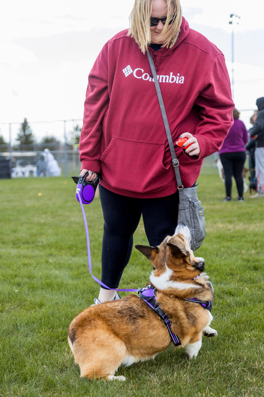 Ashley Stuepfert with May the Corgi
